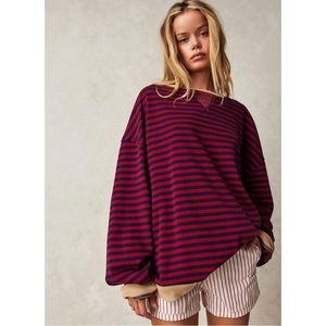 Free People Classic Striped Crewneck